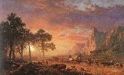 Albert Bierstadt The Oregon Trail oil painting
